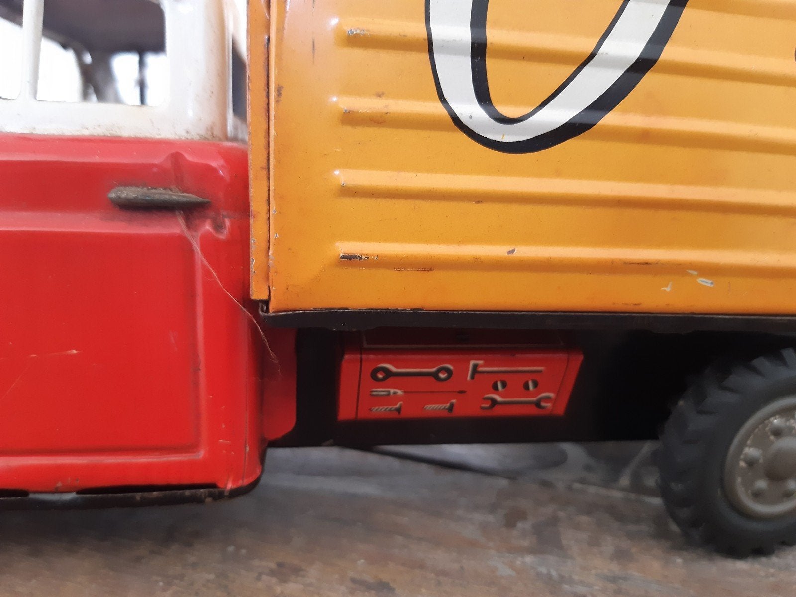 blikken vrachtwagen Overland, Ophalen of Verzenden, Gebruikt