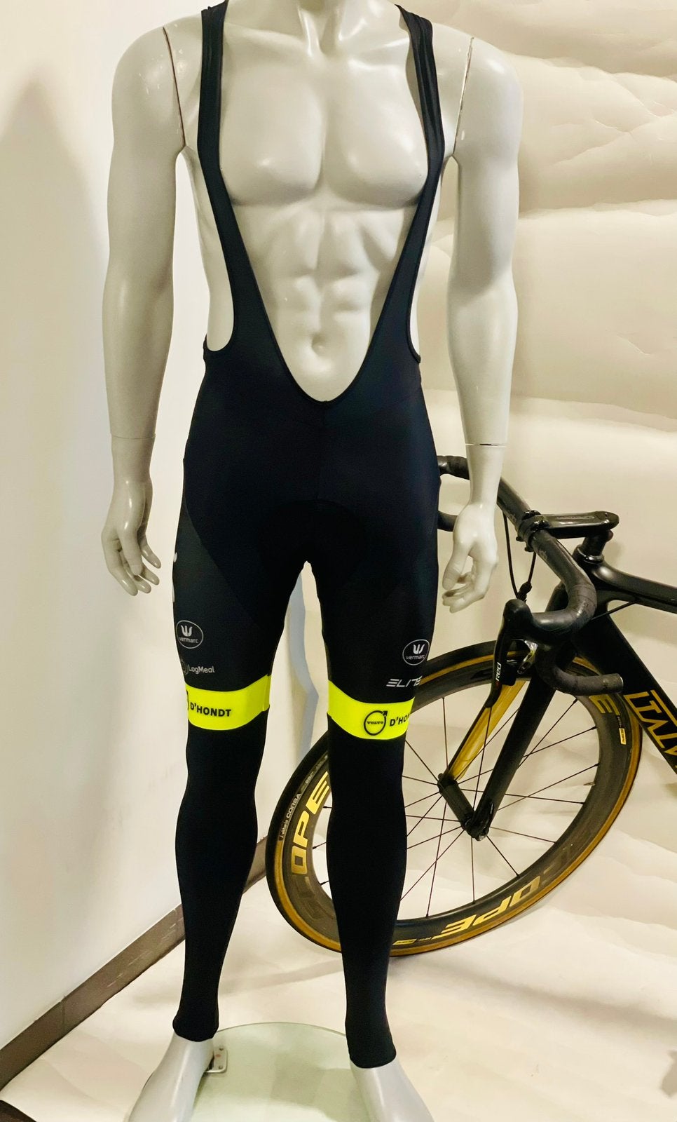 Wielrenkleding lange wielrenbroek fietsbroek maat S Vermarc, S, Heren, Ophalen of Verzenden, Zo goed als nieuw
