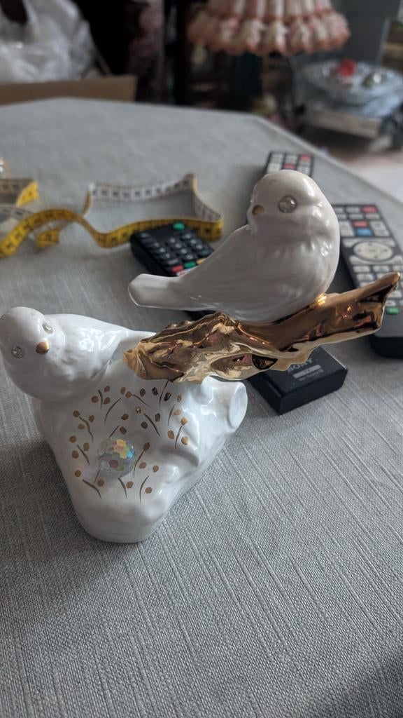 Bastiani beeldje met Swarovski steentjes, Ophalen of Verzenden, Wit, Steen/keramiek, Klassiek