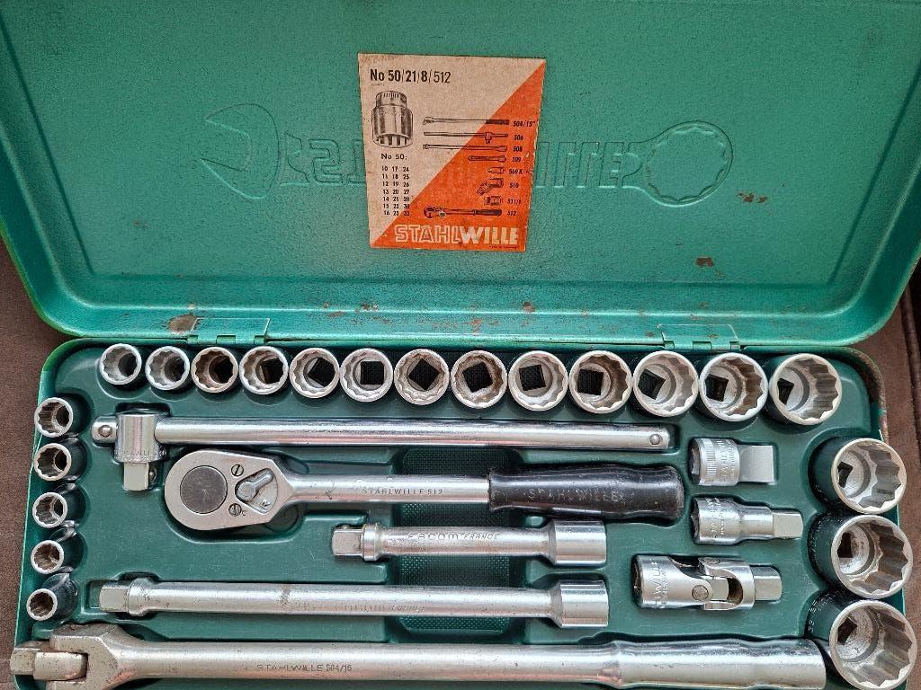 Stahlwille doppenset No 50/21/8/512 izgst., Auto diversen, Autogereedschap, Ophalen of Verzenden, Gebruikt