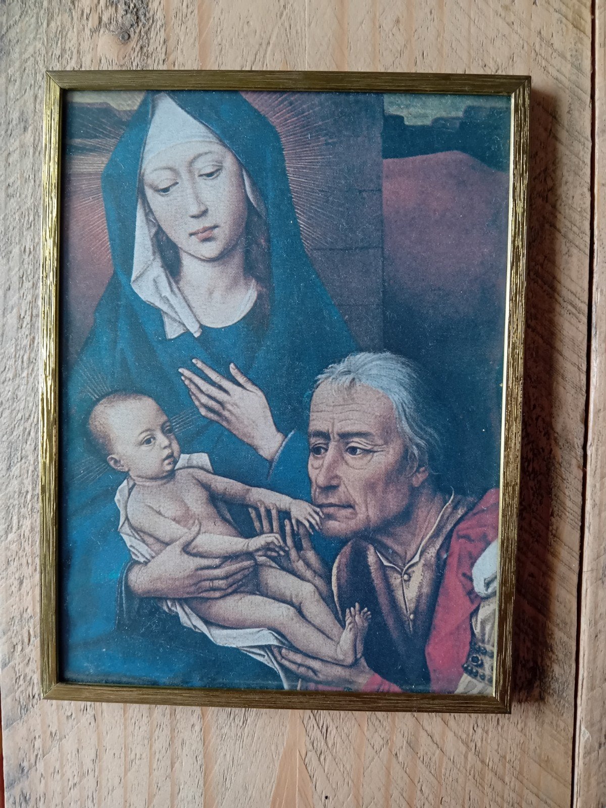 Klassiek schilderij: Maria, Jozef en kindje Jezus, Portret of Personen, Ophalen of Verzenden, Klassiek, Print