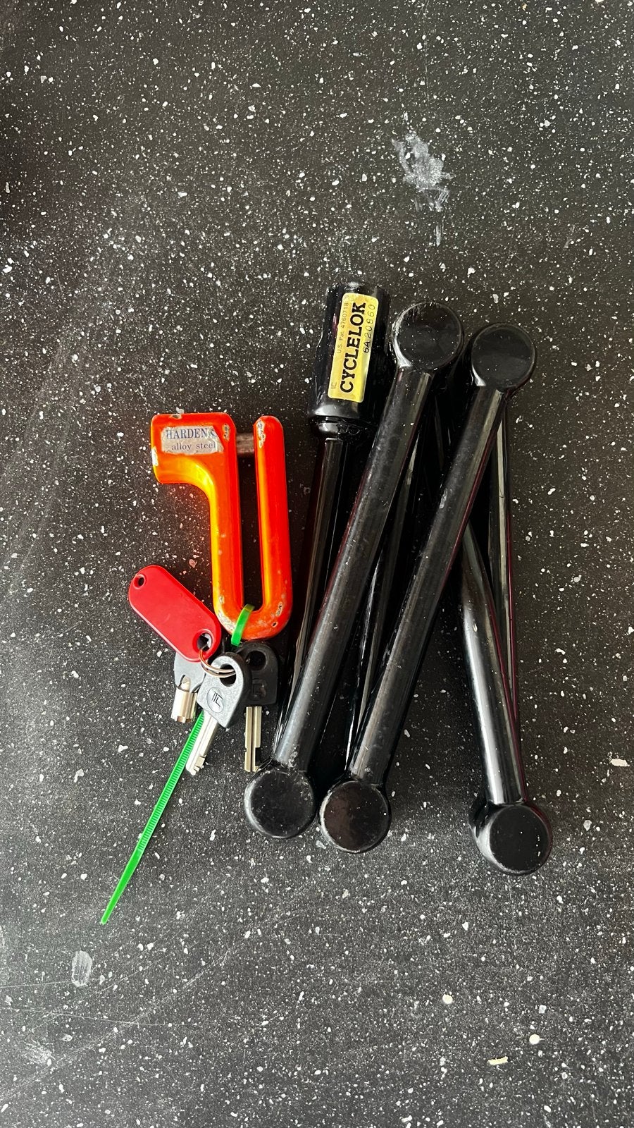 Schijfremslot en vouwslot voor motor, fiets of scooter, Ophalen of Verzenden, Gebruikt, Vouwslot