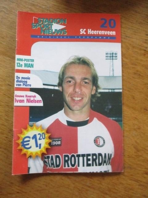 Programmaboekje 20 Feyenoord - Heerenveen 22 maart 2003, Ophalen of Verzenden, Gelezen, Watersport en Hengelsport