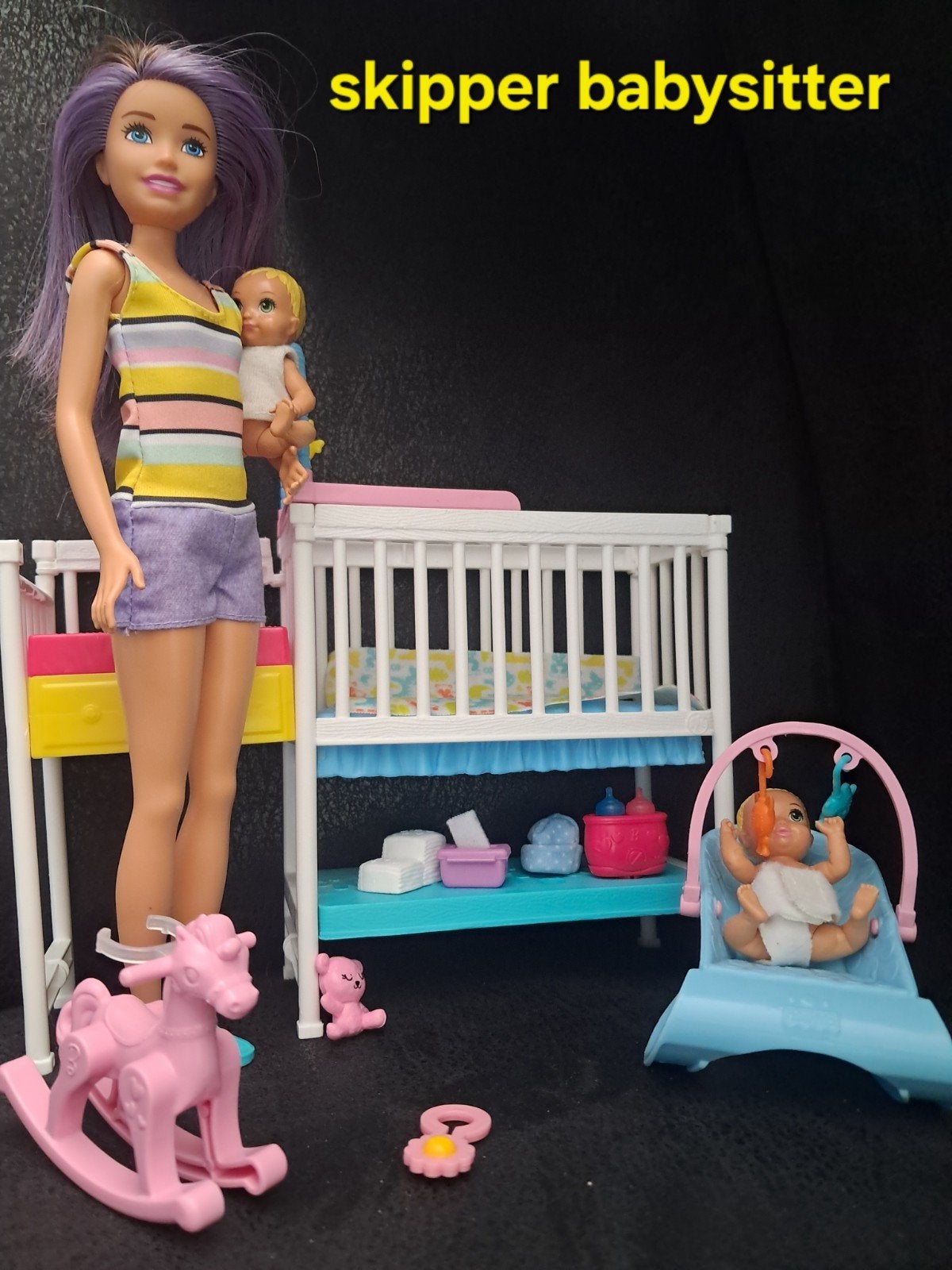 skipper babysitter barbie, Ophalen, Zo goed als nieuw, Babypop