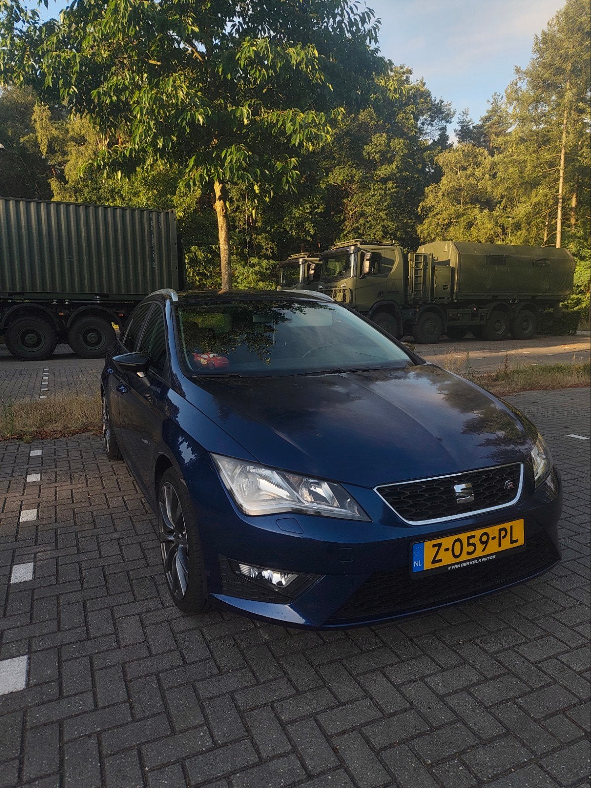 Seat Leon ST FR 1.4 ecotsi (150pk)), Auto's, Overige Auto's, Voorwielaandrijving, Zwart, 4 cilinders, Blauw