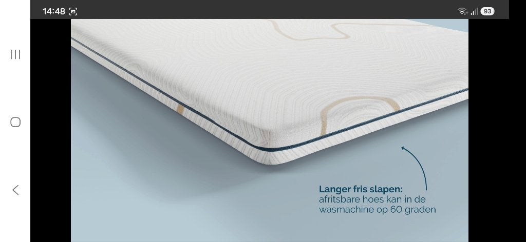 B Bright Topper  gelschuim 180 x 210, Ophalen, 210 cm, Matras, 180 cm