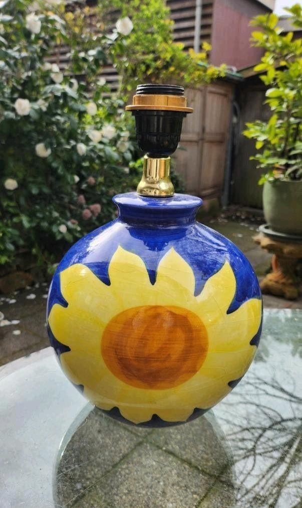 Zonnebloem Tafellamp, Ophalen of Verzenden, Gebruikt, Minder dan 50 cm