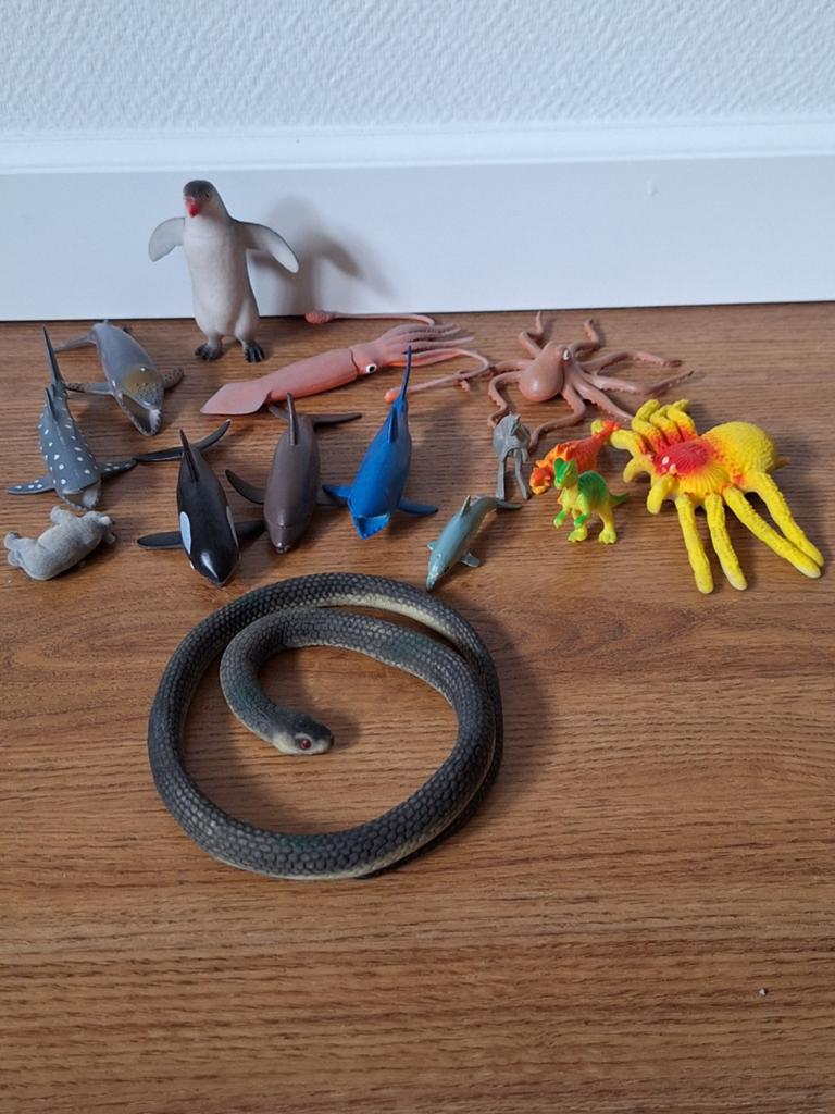 Speel figuren haai, dolfijn, pinguin, walvis etc, Verzamelen, Ophalen of Verzenden, Beeldje of Figuurtje