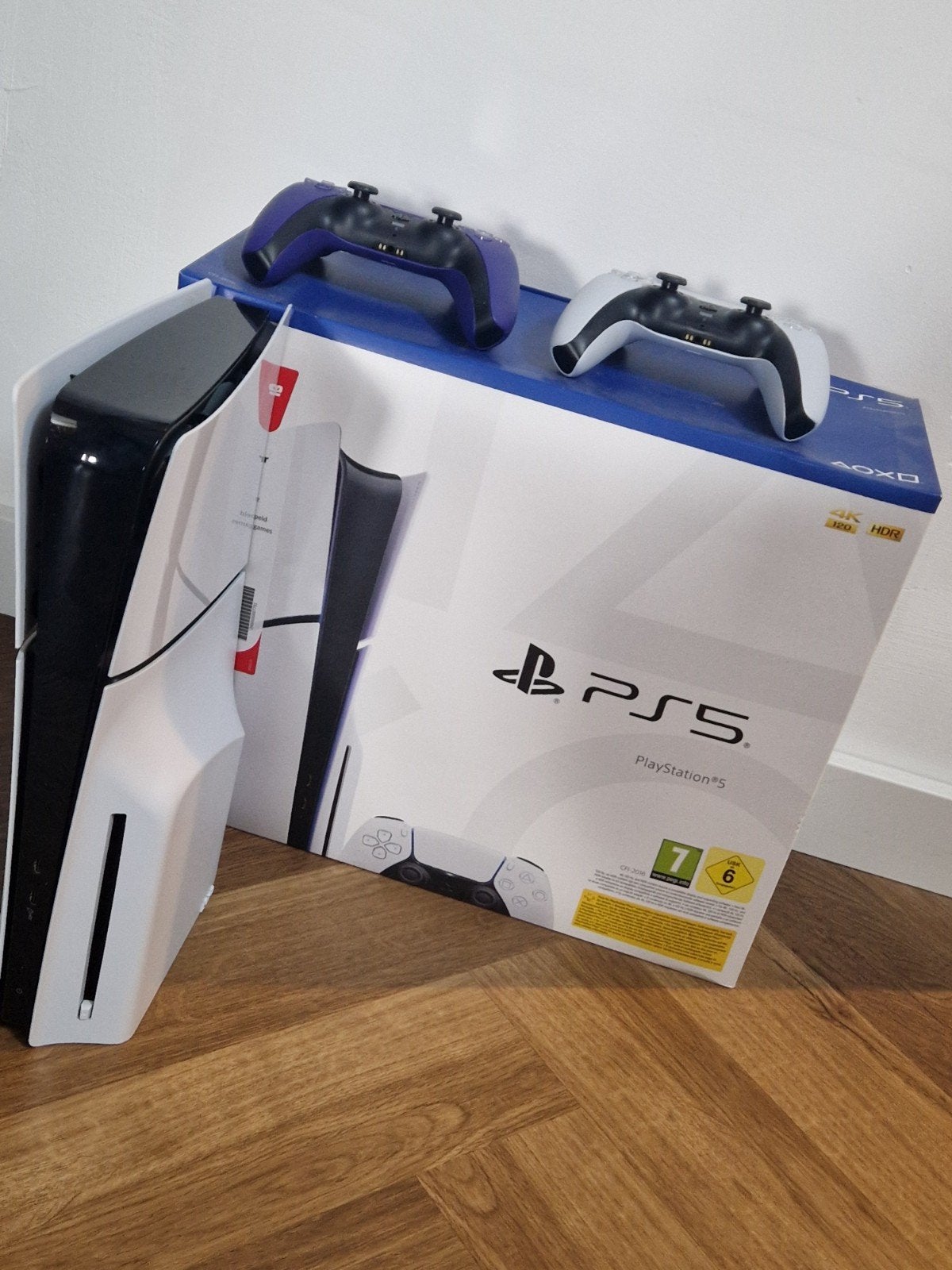 PlayStation 5 Disc Edition met 2 controllers en doos, Ophalen of Verzenden, Zo goed als nieuw, Playstation 5