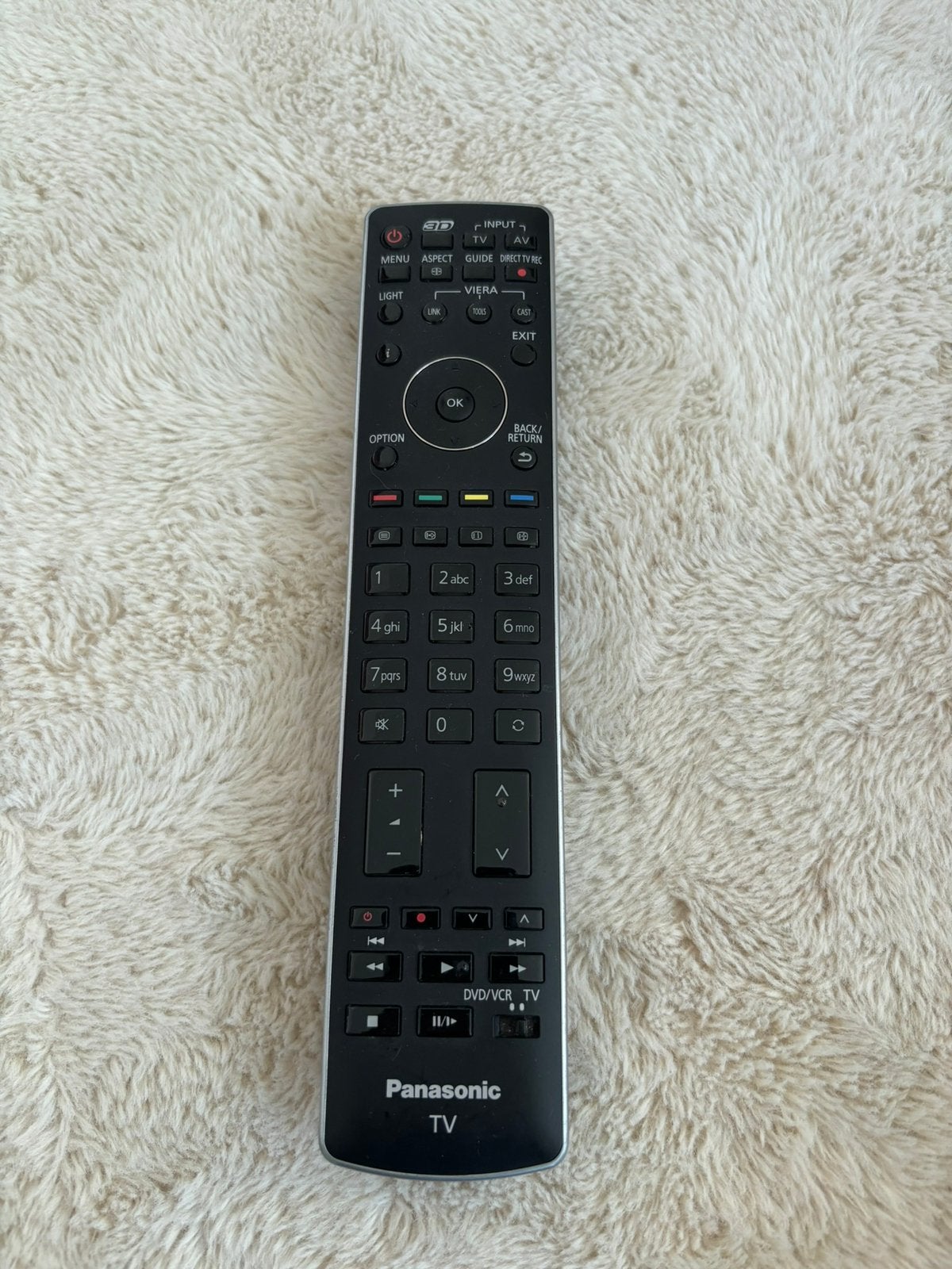 Panasonic Viera afstandsbediening 3D tv, Ophalen of Verzenden, Zo goed als nieuw, Tv