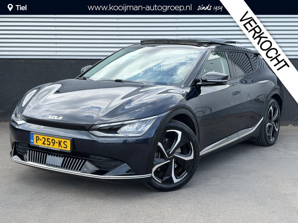 Kia EV6 Plus Advanced 77.4 kWh Schuif/kanteldak, Nieuw gelev, Auto's, Kia, Automaat, 228 pk, Achterwielaandrijving, Gebruikt