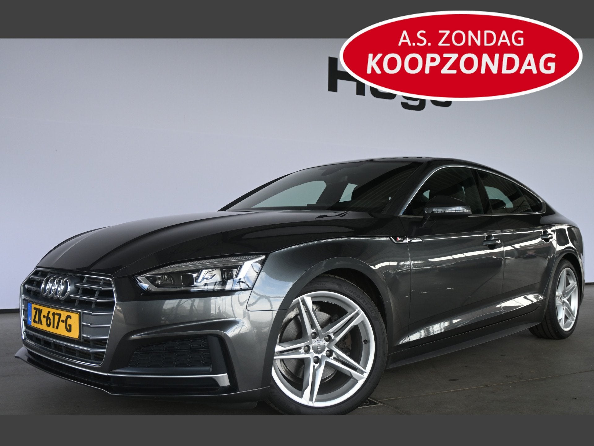 Audi A5 Sportback 40 TFSI Automaat Sport S-line Edition Clim, Gebruikt, Leder en Stof, Origineel Nederlands, Bedrijf