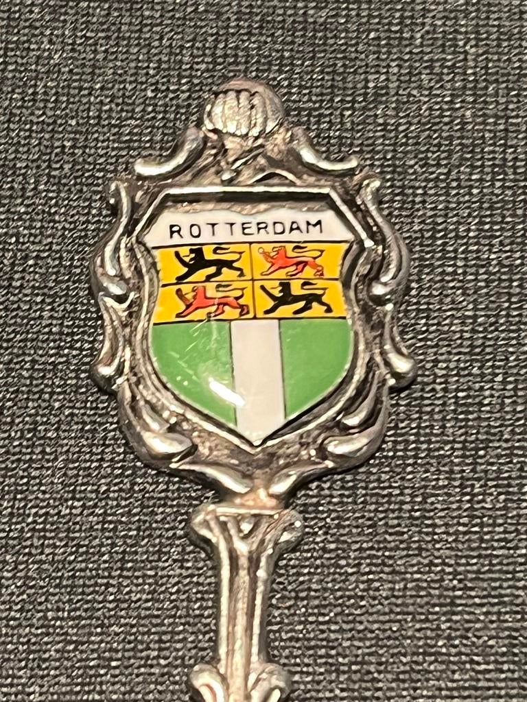 Leuk vintage lepeltje Rotterdam., Antiek en Kunst, Ophalen of Verzenden