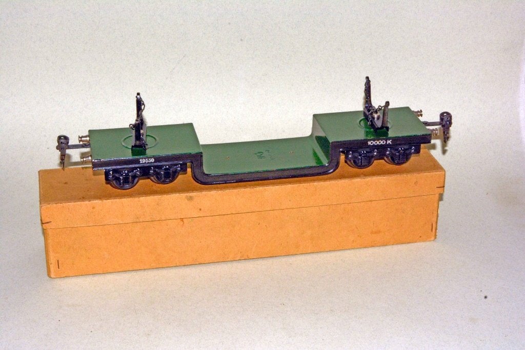 antieke treinen - Märklin wagon 1955/0 in dos, Antiek en Kunst, Verzenden