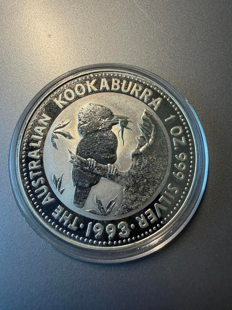 1 ounce kookaburra 1993 lage oplage!, Ophalen of Verzenden, Zilver
