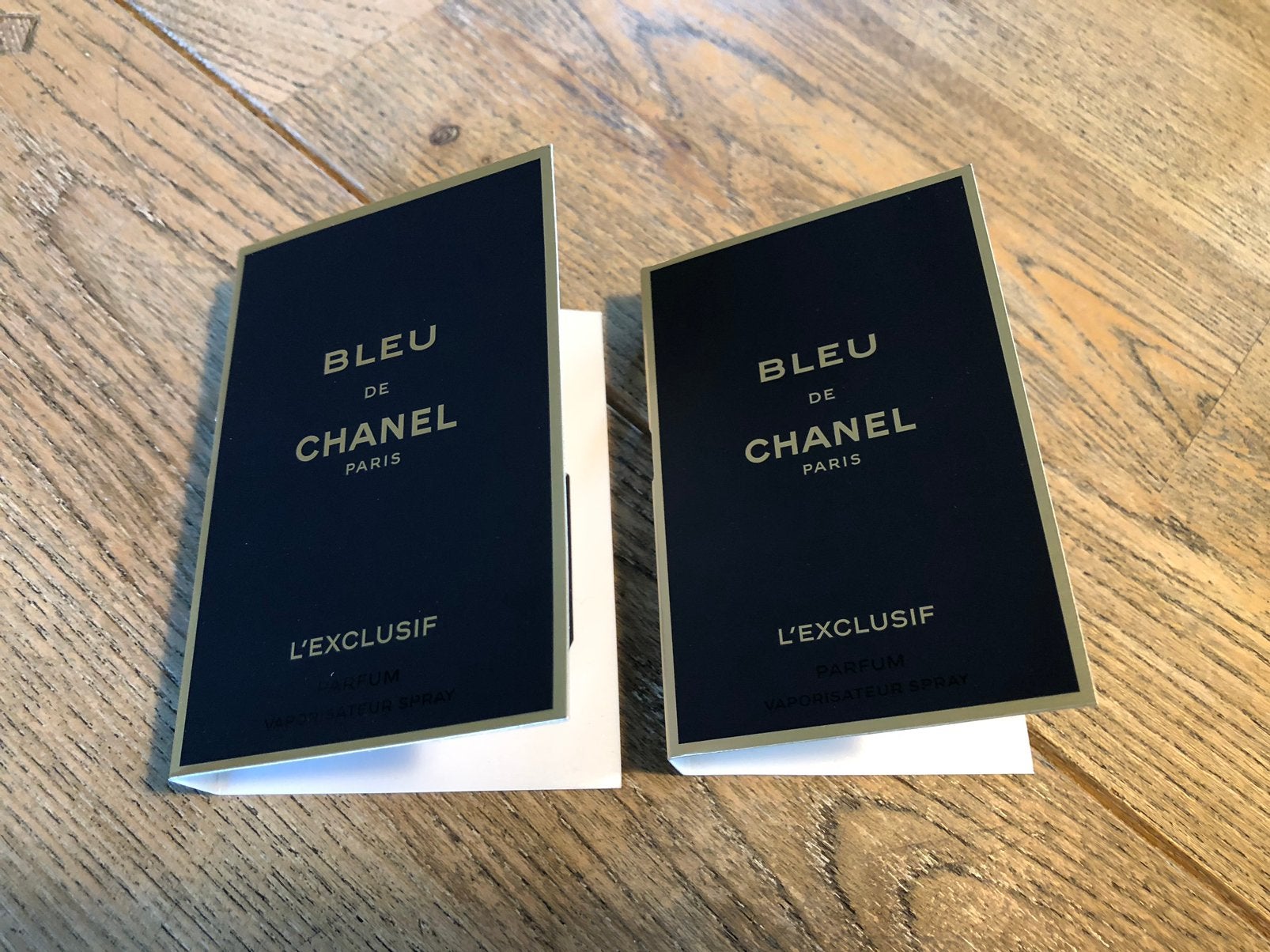Bleu de chanel l’exclusif, 2 parfumsamples Heren., Ophalen of Verzenden, Nieuw