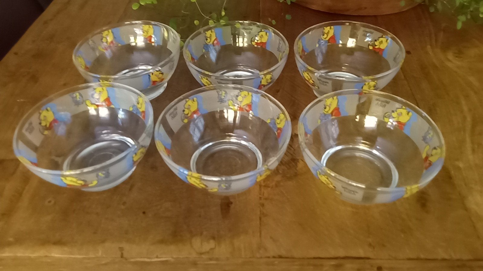 Disney - Winnie the Pooh set van zes, Ophalen of Verzenden, Winnie de Poeh of vrienden, Zo goed als nieuw, Servies