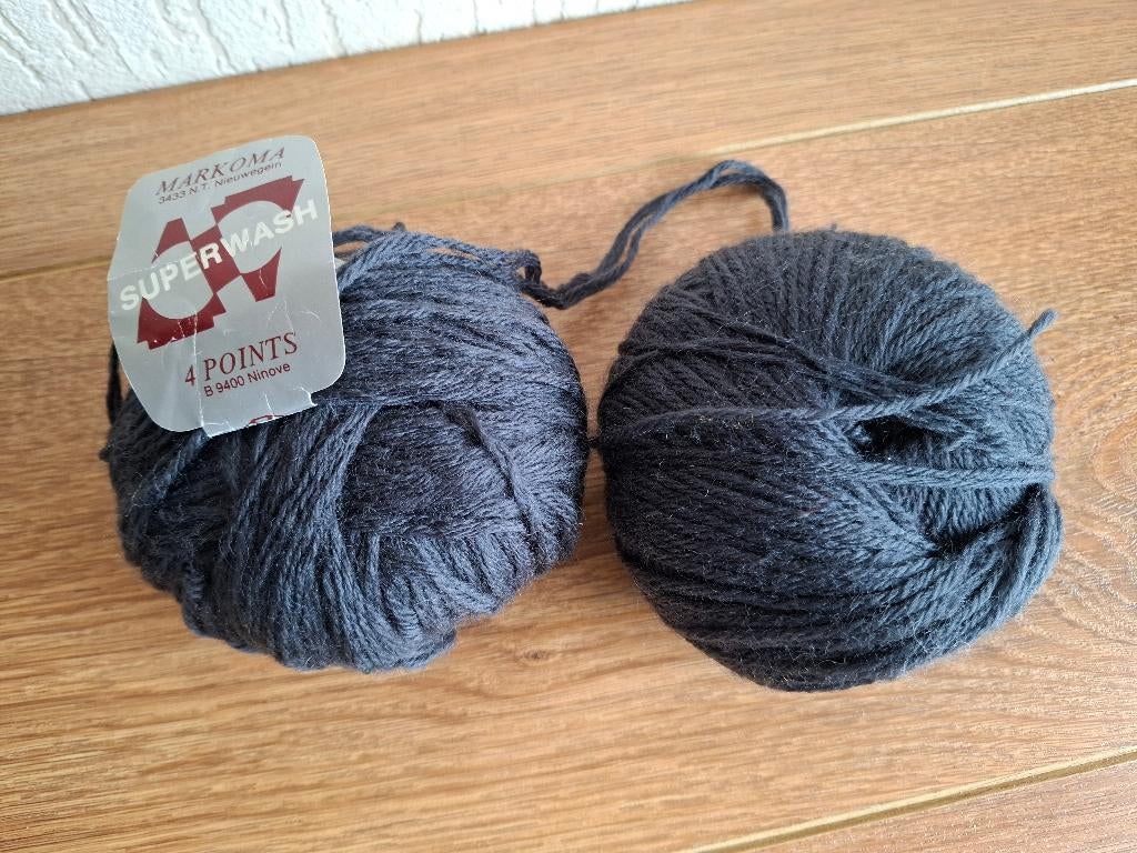 Markona superwash antraciet, Ophalen of Verzenden, Gebruikt, Breien of Haken, Wol of Garen