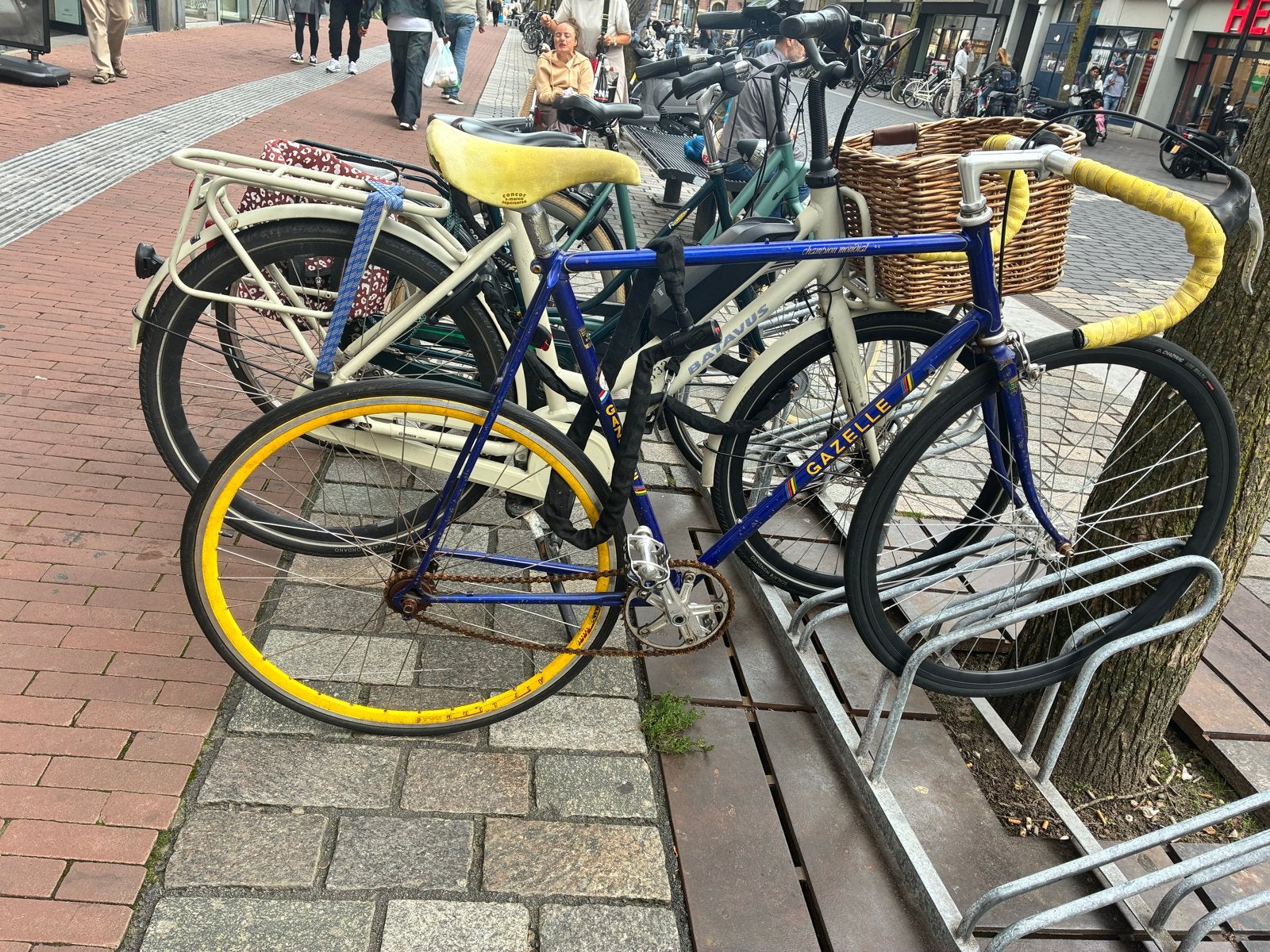 Gazelle Champion Mondial Reynolds 531 Fixed Gear/Single Spee, Ophalen, Gebruikt, Staal, Velgrem