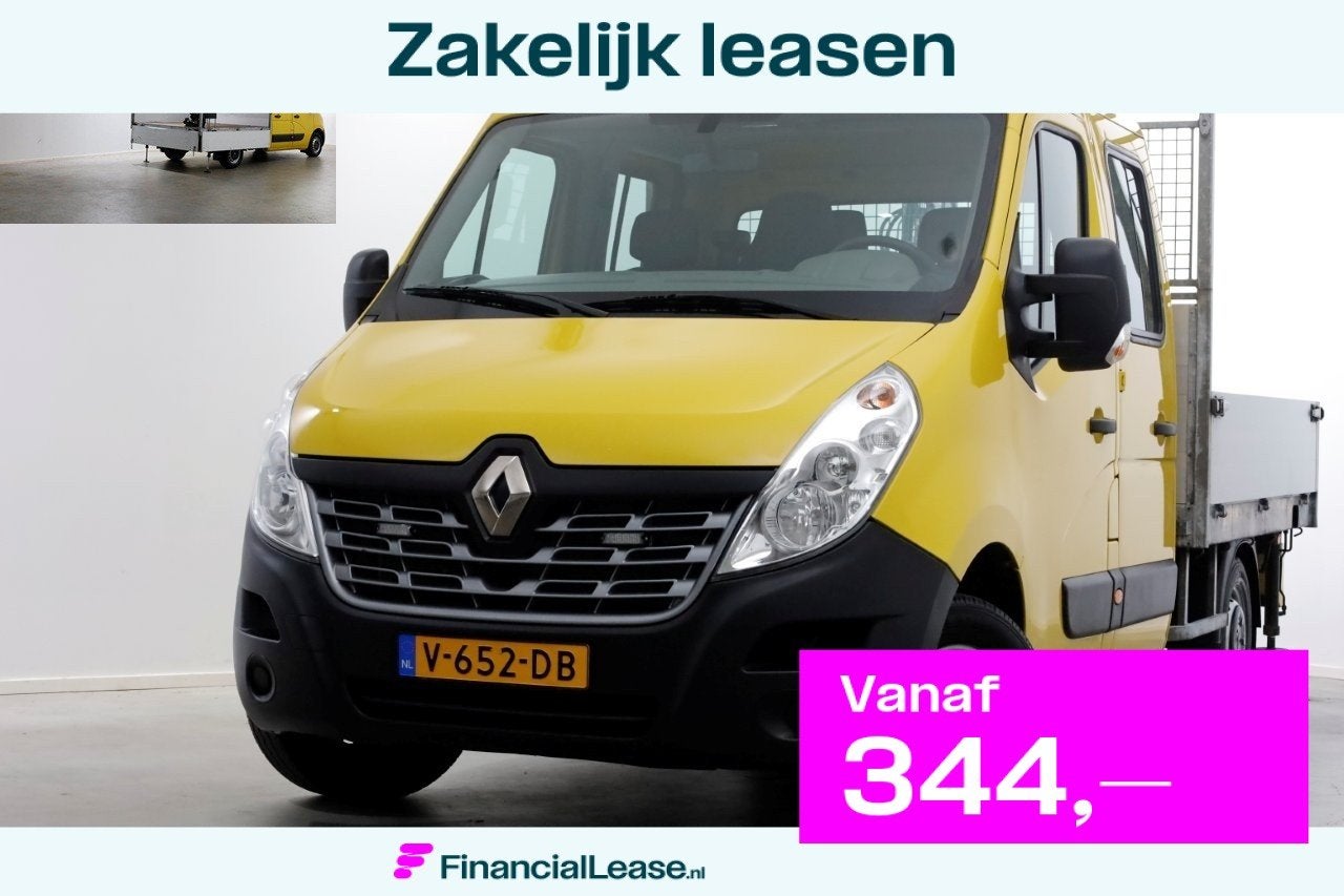 Renault Master T35 2.3 dCi 130pk E6 L2H1 D.C. Open Laadbak +, 2590 kg, Electronic Stability Program (ESP), Achterwielaandrijving