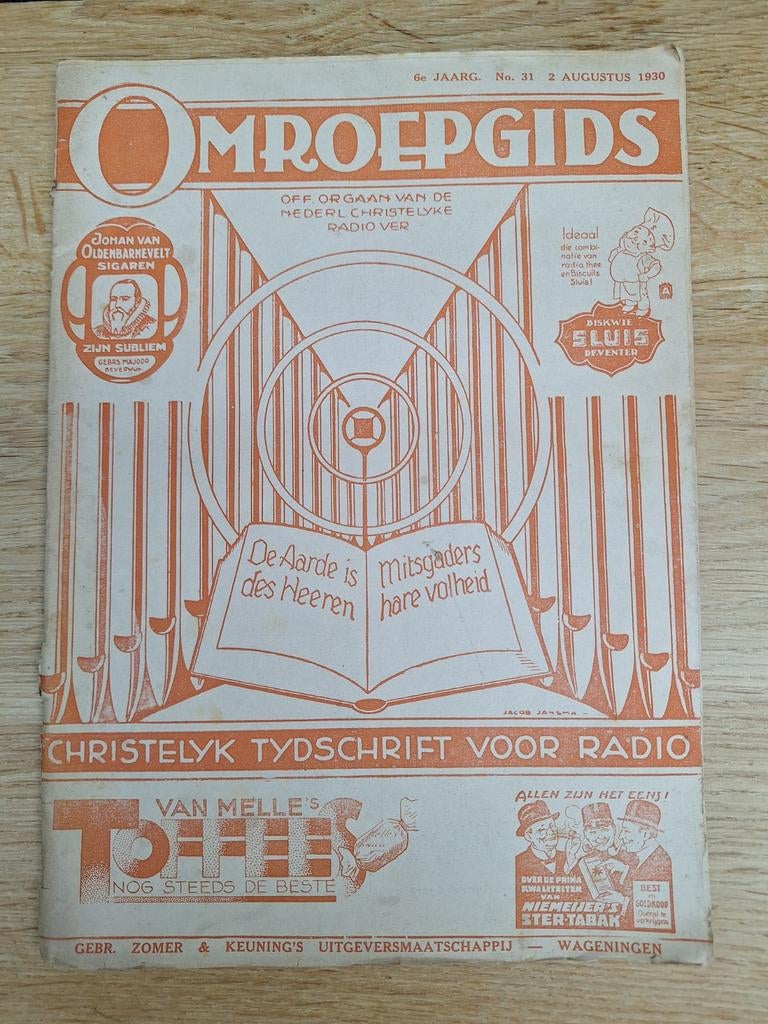 Omroepgids NCRV 1930 - Zesde Jaargang, Nr. 31, Boeken, Tijdschriften en Kranten, Ophalen of Verzenden