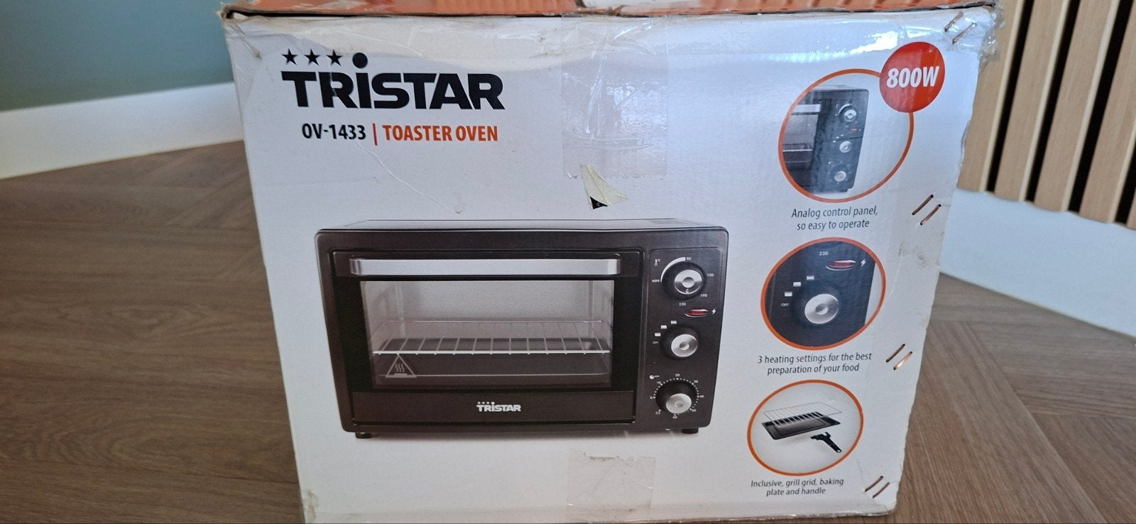 Camping oven Tristar OV-1433 800Watt, Ophalen, Zo goed als nieuw