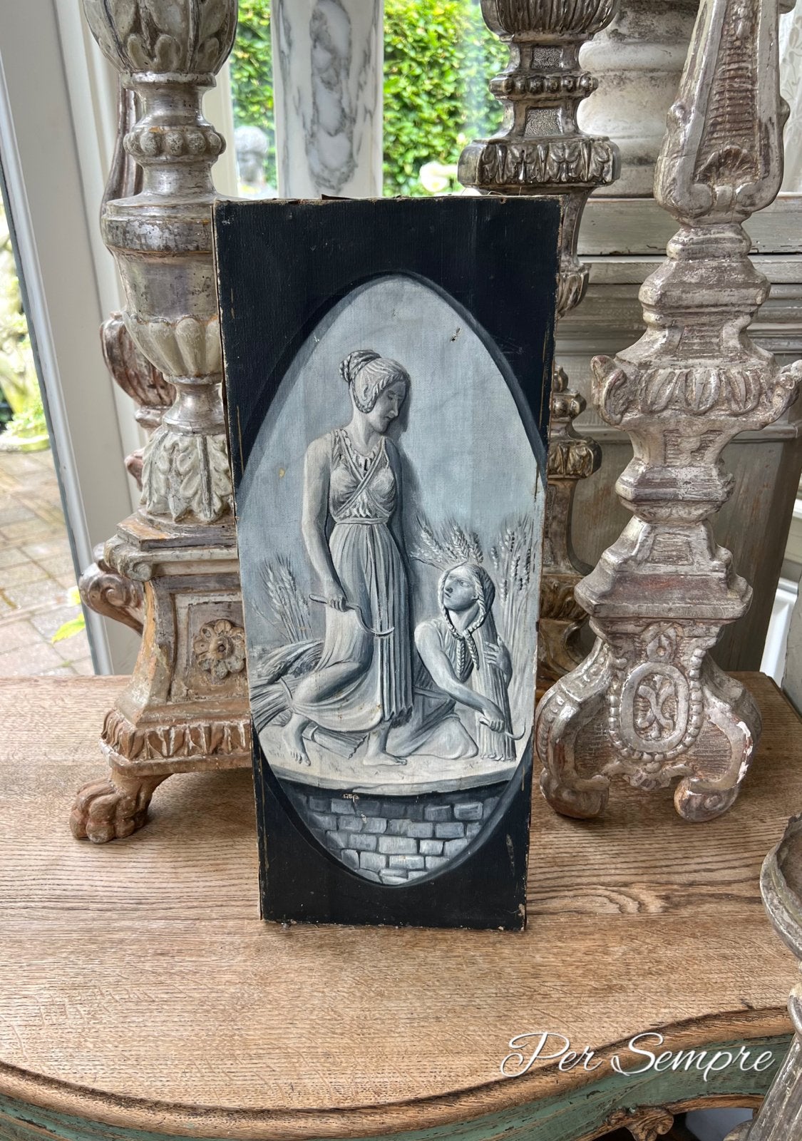 Per Sempre, Antiek Zweeds Schilderij op Canvas, Antiek en Kunst, Ophalen of Verzenden