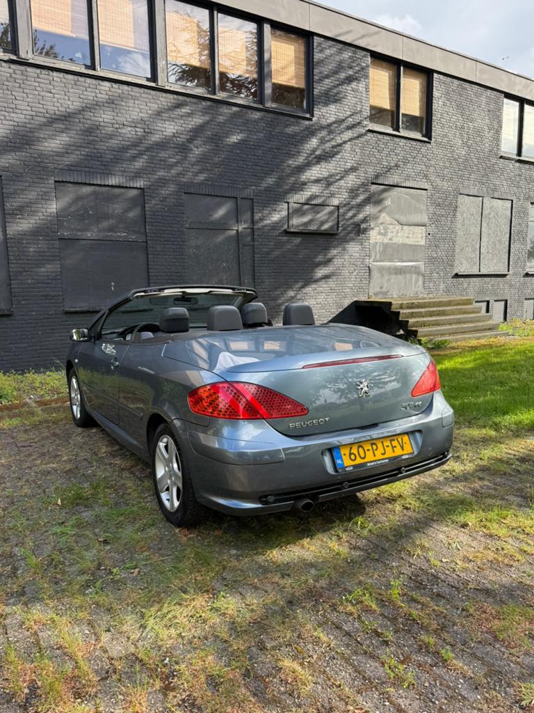 Peugeot 307 1.6 Cabrio - Leder - Elektr.pakket - prk sensor, 730 kg, Zwart, 4 cilinders, 4 stoelen