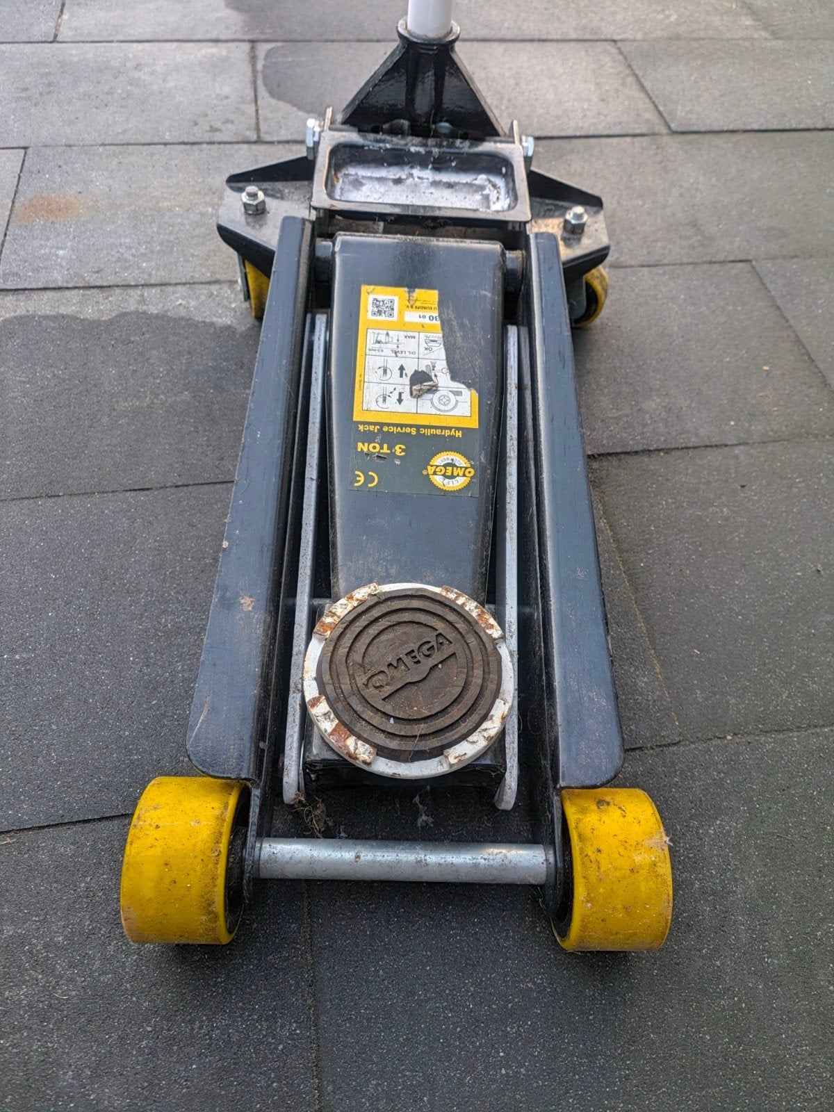 Omega Hydraulische Garagekrik 3 Ton, Ophalen, Gebruikt, Hydraulisch, Garagekrik