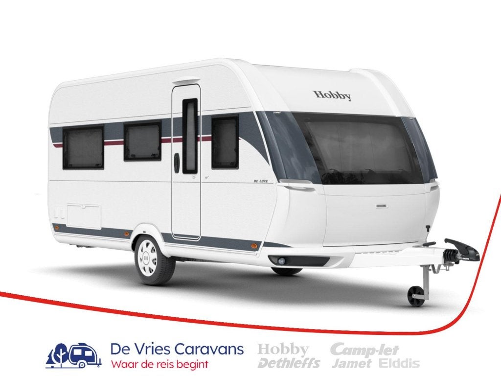 Hobby De Luxe 460 LU, Caravans en Kamperen, Rondzit, Hobby, Bedrijf, 5 tot 6 meter