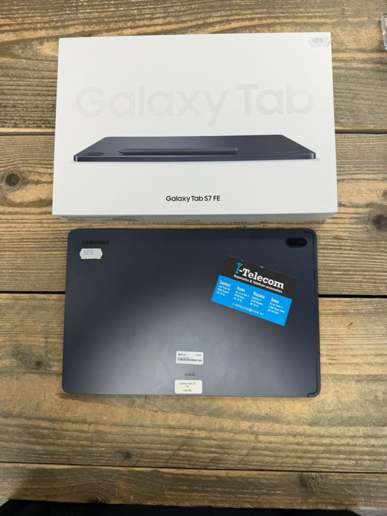 Samsung galaxy tab S7 FE black 128 GB met garantie, Ophalen of Verzenden, Zo goed als nieuw, Overige typen, Apple iPhone