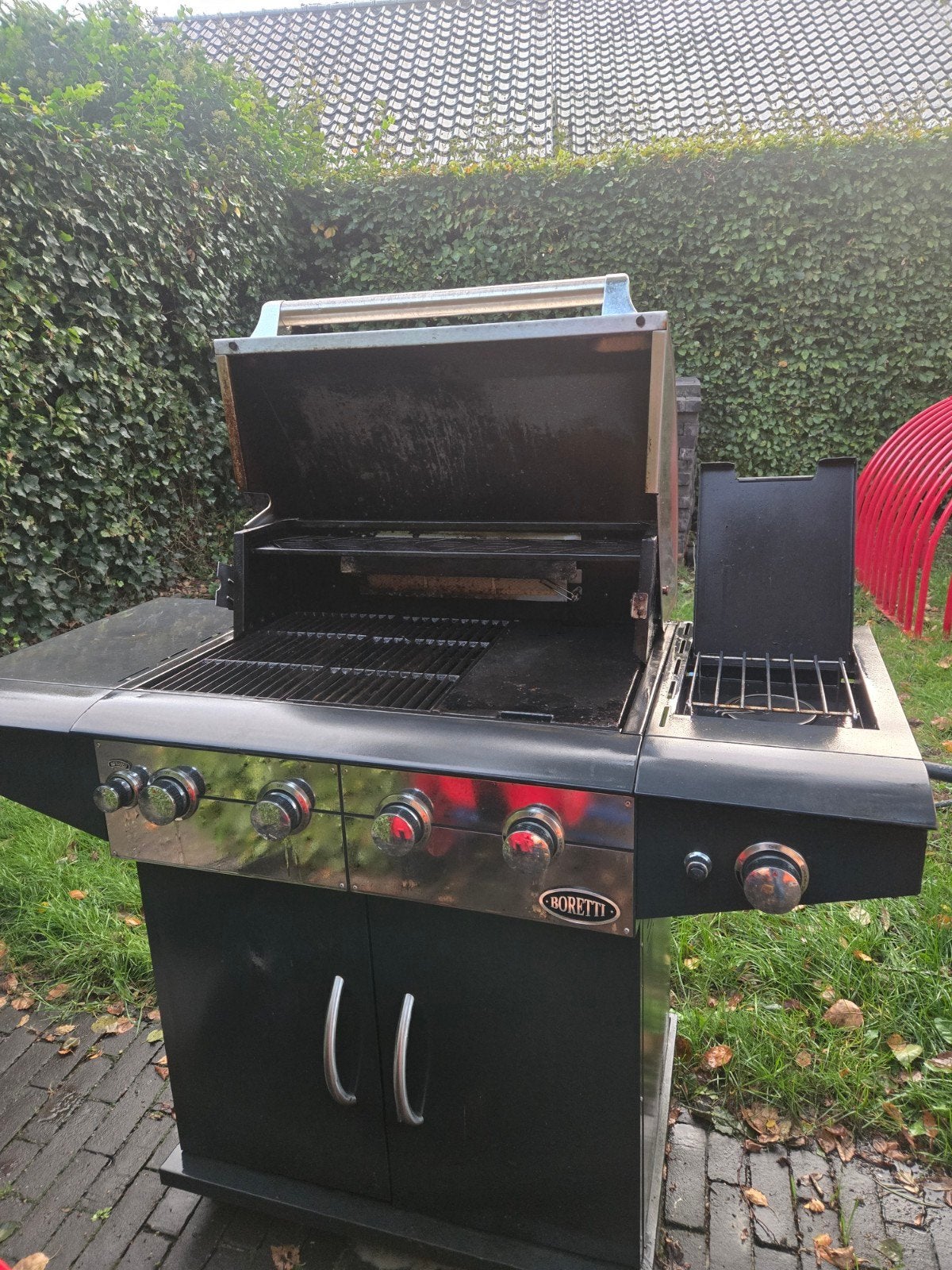 Boretti barbecue met gasfles, Ophalen of Verzenden, Gebruikt, Boretti