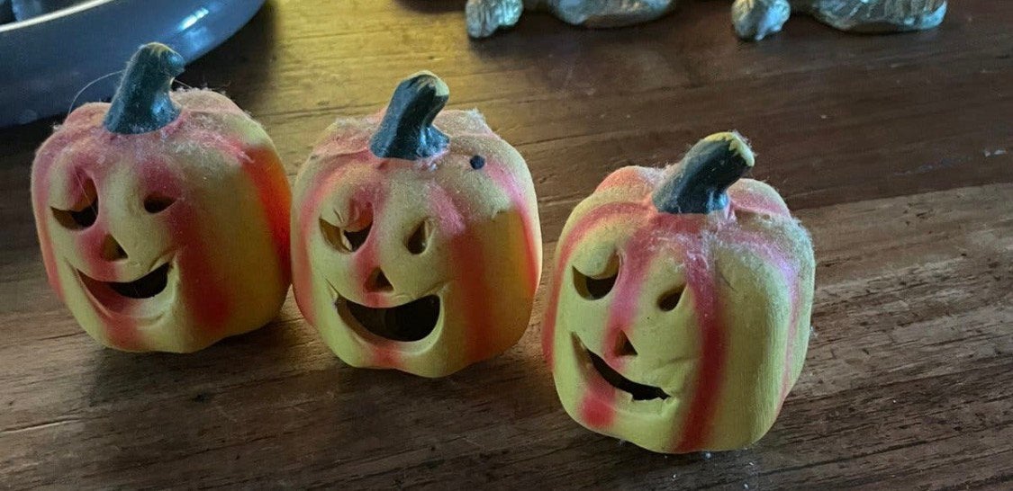 Drie beeldjes halloween, Ophalen, Gebruikt