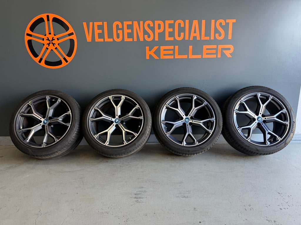 Bmw X5 G05 X6 G06 741m velgen 21 inch breedset Zomer 5x112, Banden en Velgen, Zomerbanden, 21 inch, Ophalen of Verzenden