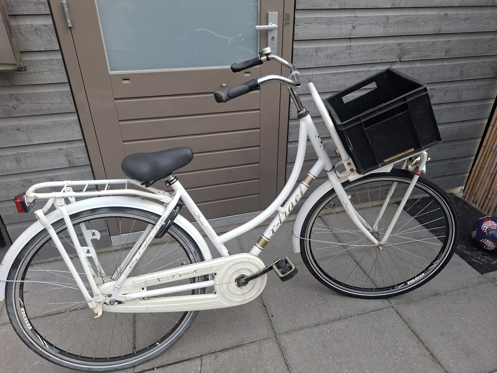 Omafiets transport, Fietsen en Brommers, Fietsen | Dames | Damesfietsen, Gebruikt, Overige merken, (Extra) lage instap, 53 tot 56 cm