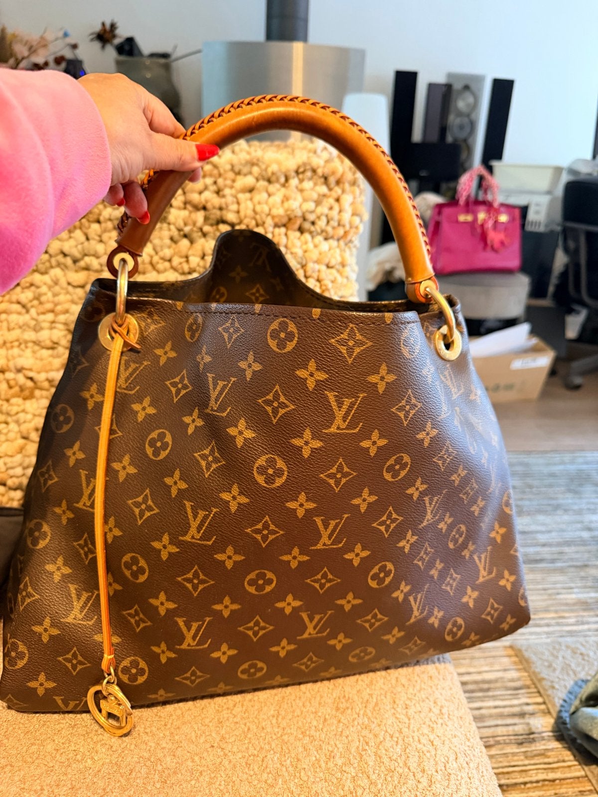 Louis Vuitton Monogram Artsy MM Handtas, Sieraden, Tassen en Uiterlijk, Tassen | Damestassen, Ophalen of Verzenden, Nieuw, Bruin