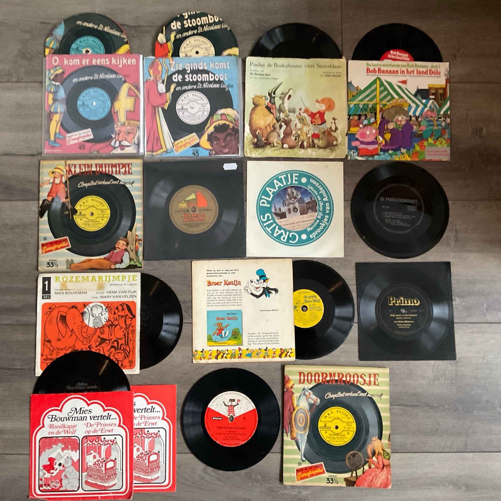 Flexi-Disc Kinderplaten Collectie - Sprookjes & Liedjes, Gebruikt, 7 inch, Ophalen of Verzenden, Verhaal of Sprookje