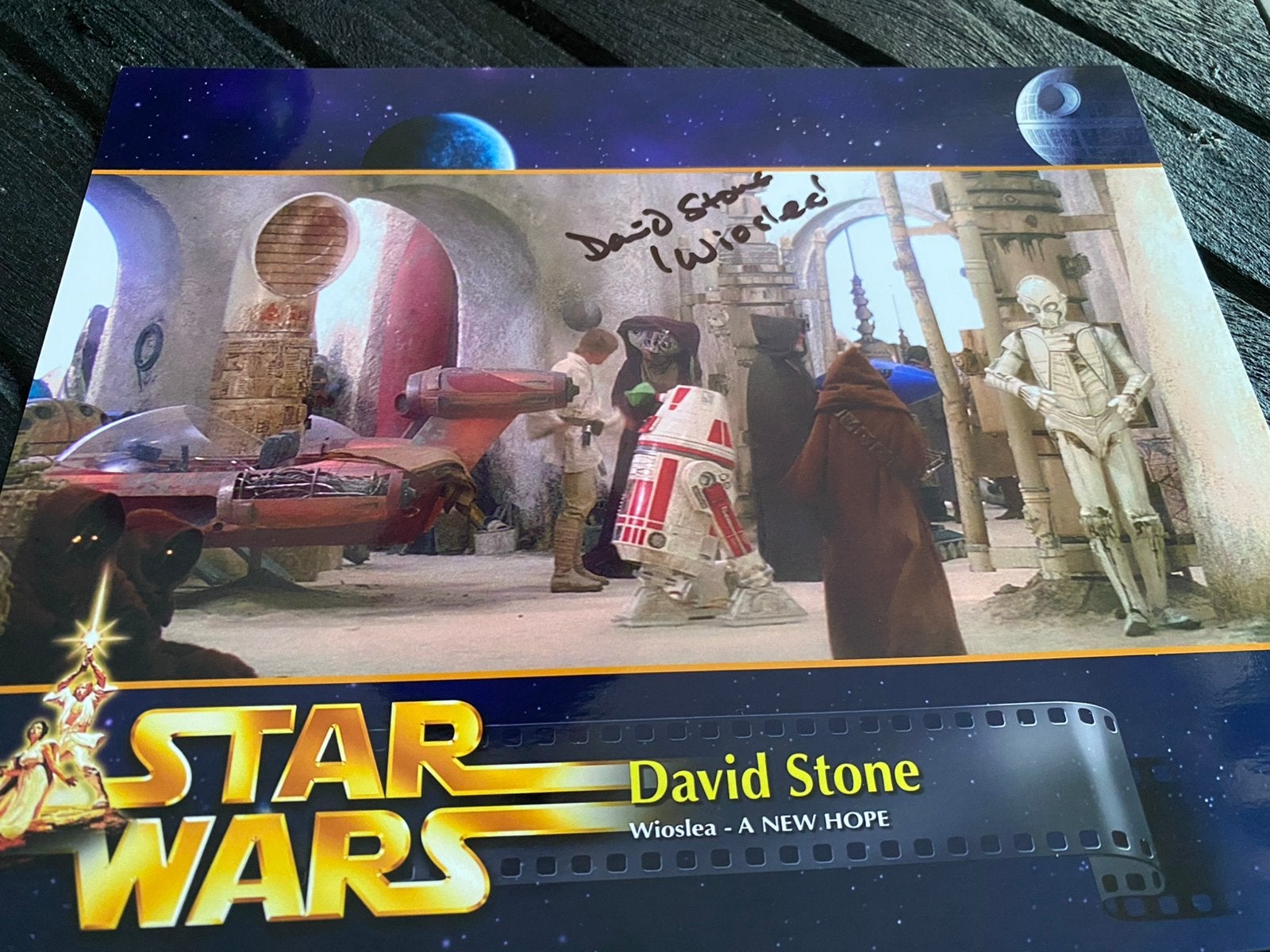 Filmster handtekening david stone, Ophalen of Verzenden, Zo goed als nieuw