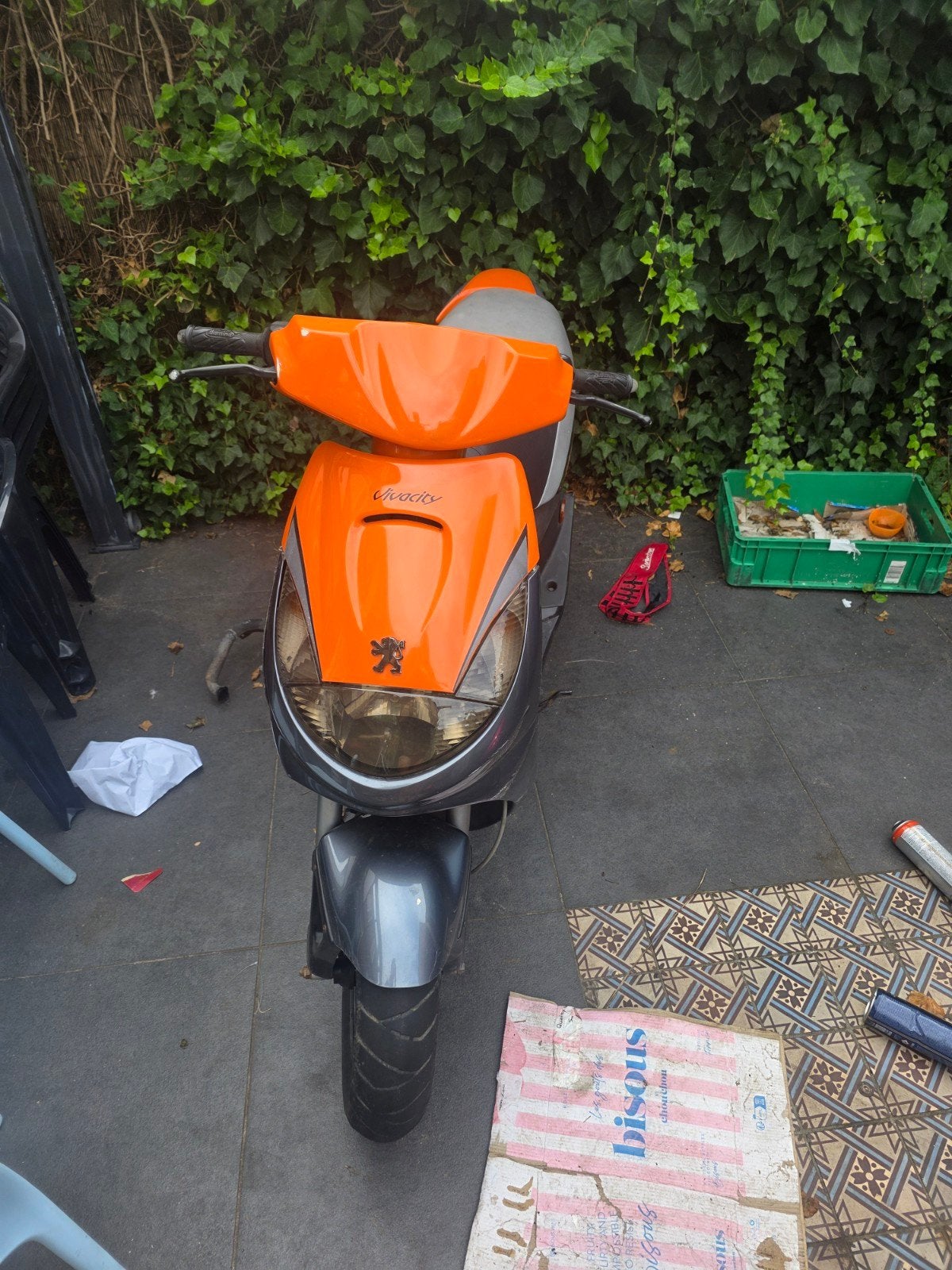 Peugeot Vivacity 70cc Malossi Wok - Compleet met onderdelen, Fietsen en Brommers, Ophalen, Gebruikt, Maximaal 45 km/u, 70 cc