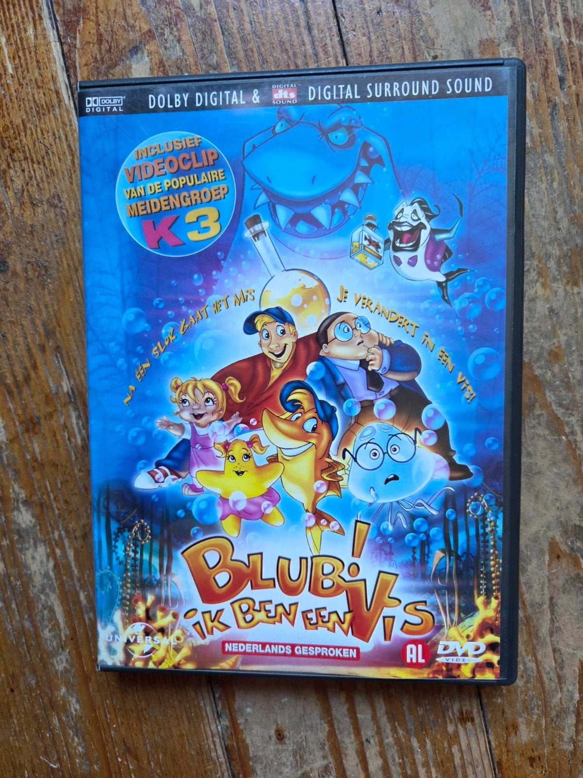 K3 DVD Blub! Ik ben een Vis Karen Kristel Kathleen, Avontuur, Alle leeftijden, Ophalen of Verzenden, Zo goed als nieuw