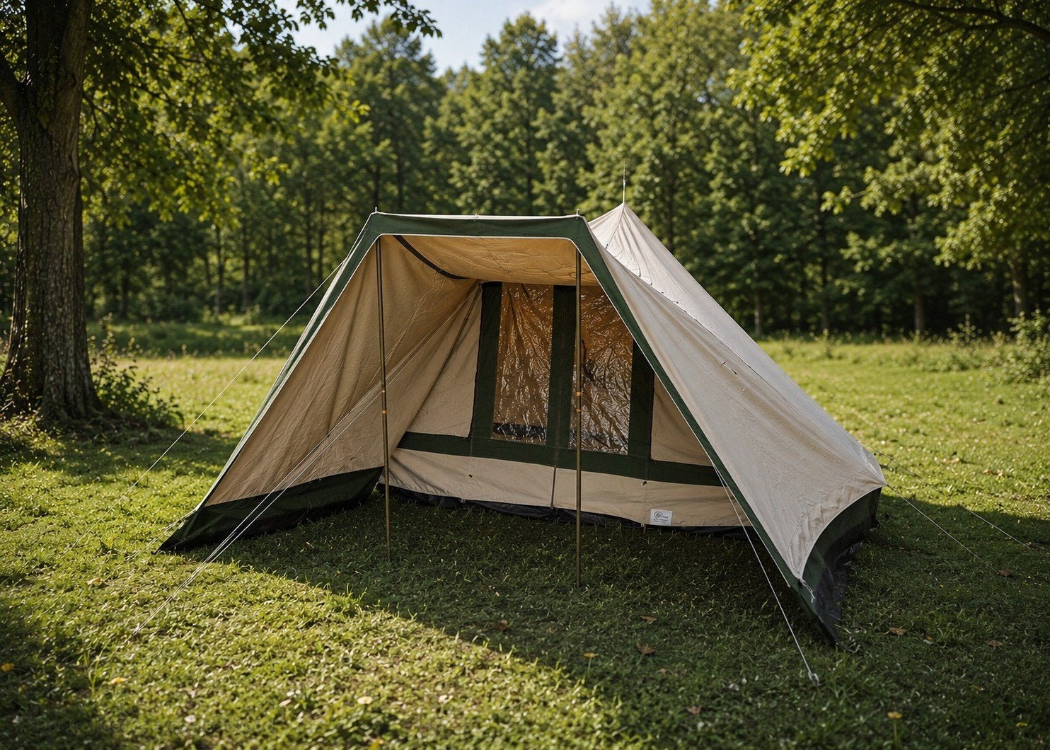 Esvo Tent - 4 pers Katoenen Tent, Caravans en Kamperen, Tenten, Ophalen, Gebruikt, Tot en met 4
