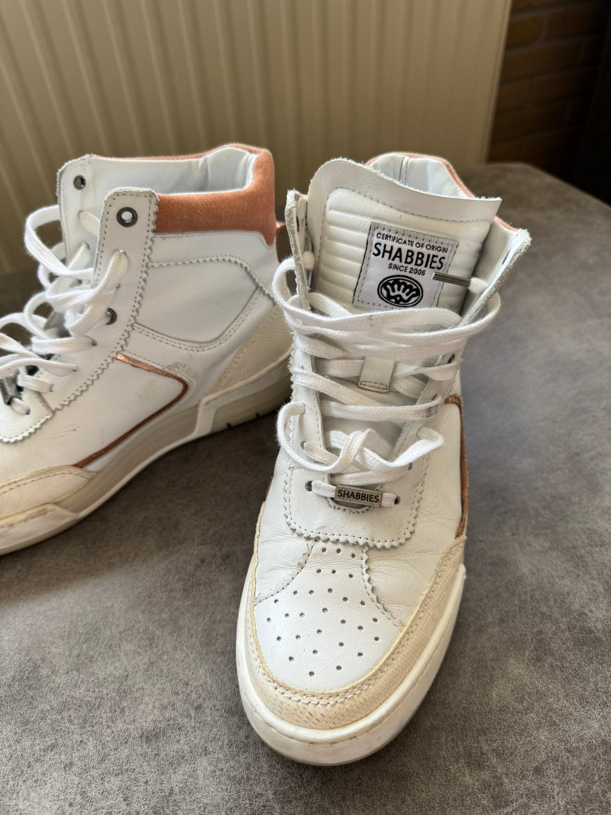 Shabbies sneakers maat 39, Wit, Ophalen of Verzenden, Sneakers of Gympen, Zo goed als nieuw