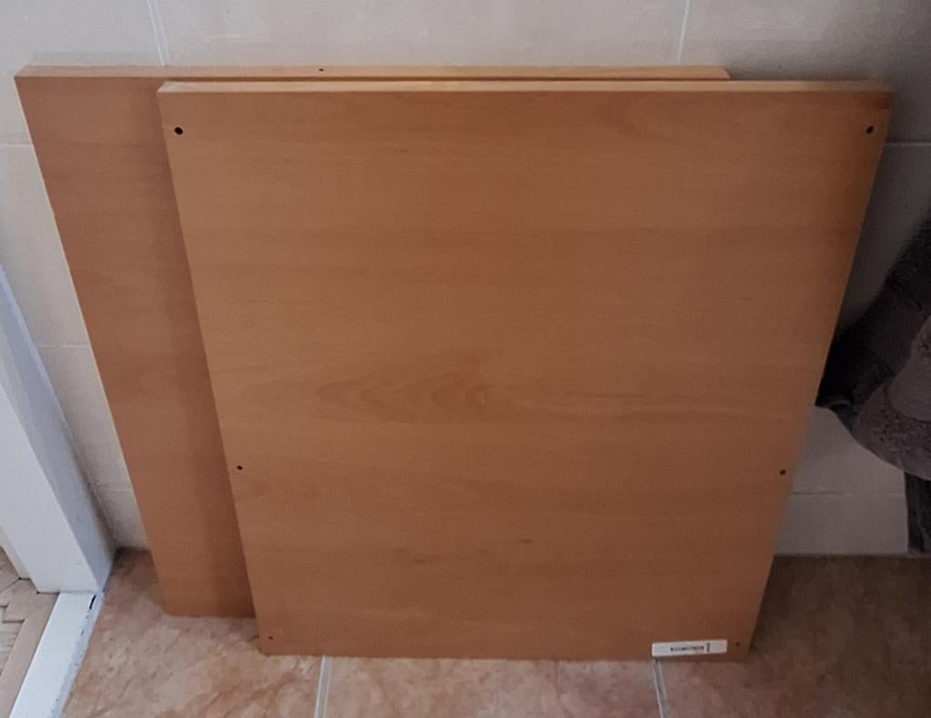2 beuken planken 46x57 paxkast, Ophalen
