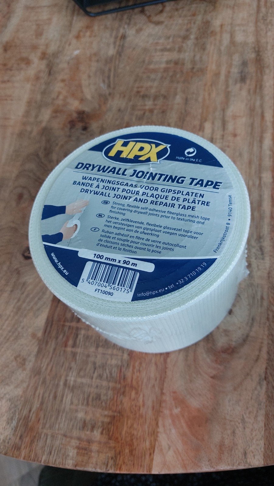 HPX Gaasband 100mm x 90m - Voor Gipsplaten, Minder dan 4 cm, Overige materialen, Nieuw, Ophalen of Verzenden