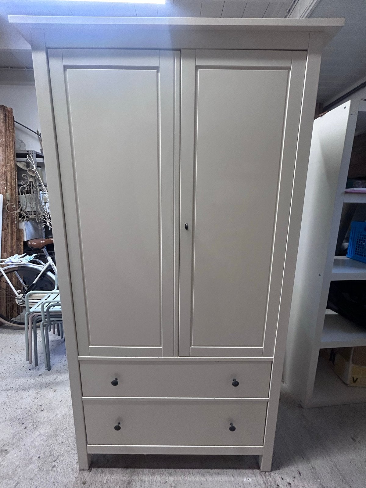 Kledingkast Ikea Hemnes met lades en hangruimte, Ophalen, Gebruikt, 50 tot 100 cm, Met lade(s)