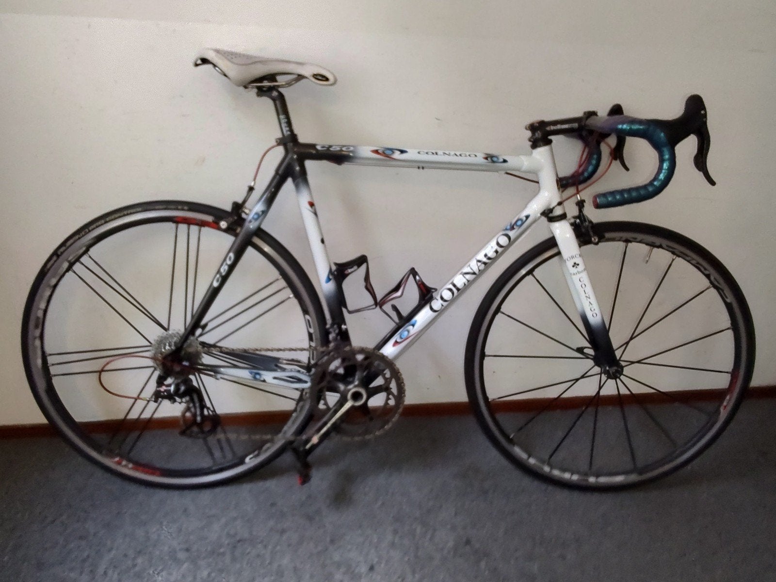 Colnago C50 met top onderdelen,Super record,Cinelli,3T, 28 inch, Carbon, Zo goed als nieuw, Meer dan 20 versnellingen