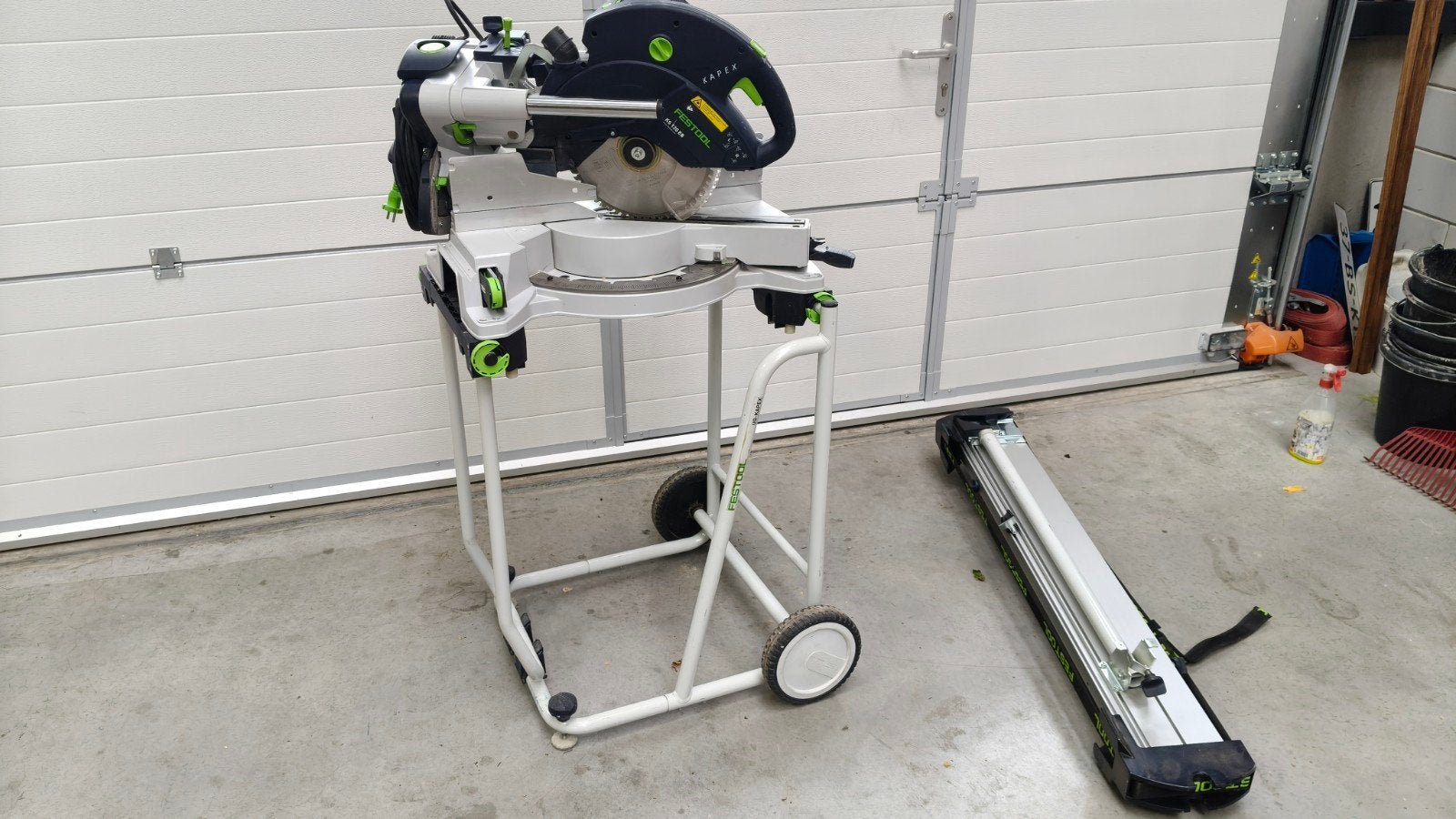 Festool UG-Kapex KS 120 EB inclusief onderstel, Doe-het-zelf en Verbouw, Gereedschap | Zaagmachines, Ophalen, 70 mm of meer, Zo goed als nieuw