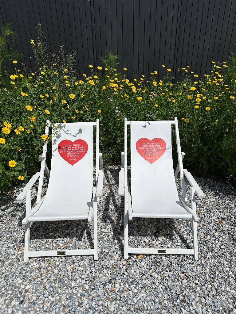 strandstoel/beachchair/ligstoel/lounge chair/zonnestoel, Ophalen, Zo goed als nieuw, Hout, Verstelbaar