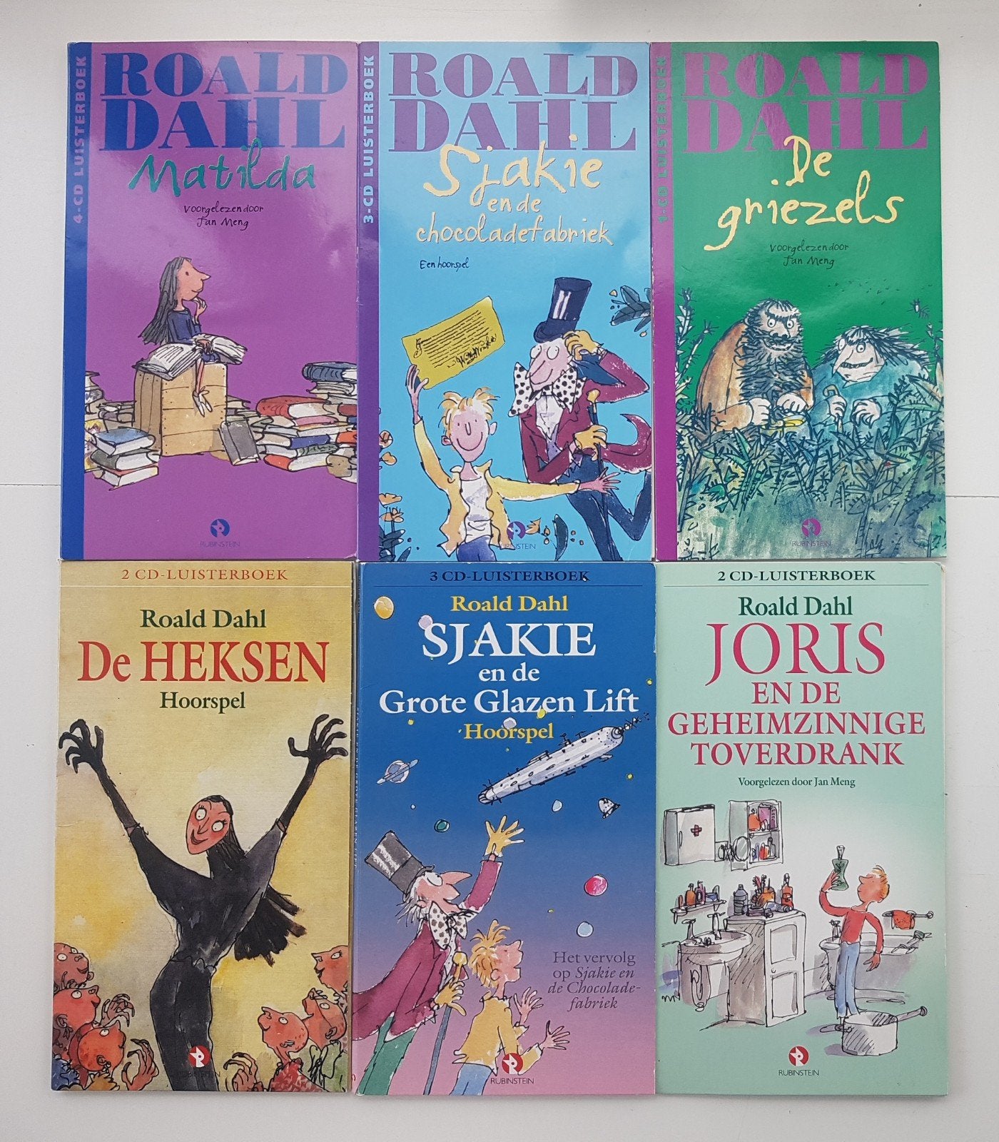 6x Luisterboek Roald Dahl oa. De Heksen, Matilda, Griezels, Boeken, Luisterboeken, Ophalen of Verzenden, Roald Dahl, Cd, Kind