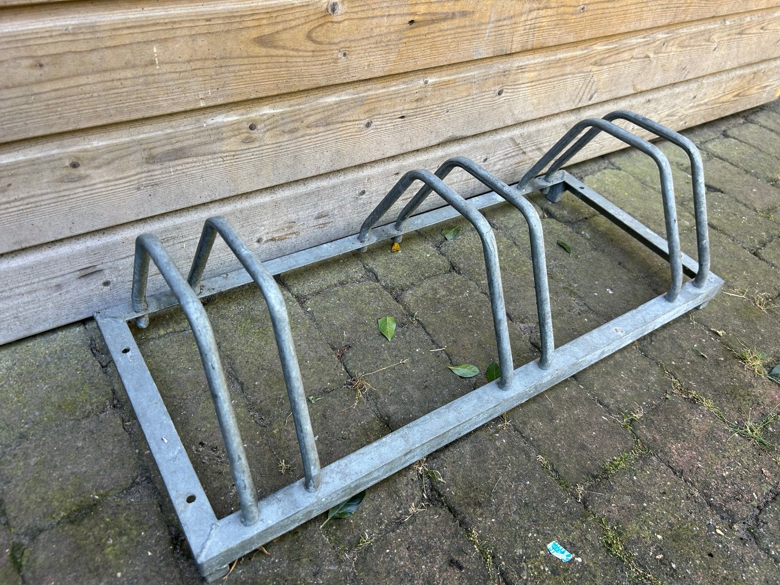 Stevige fietsenrek voor 3 fietsen - Gegalvaniseerd, Ophalen, Gebruikt